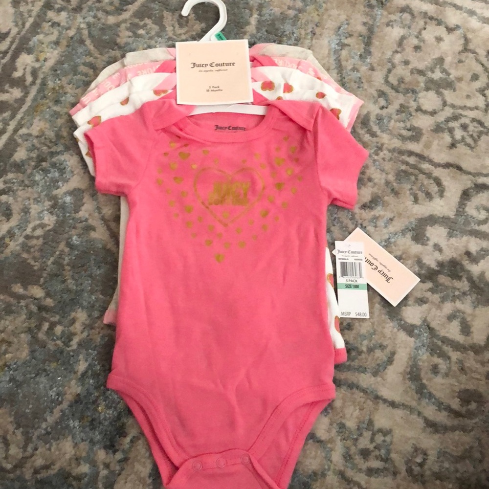NWT Juicy Couture onesie set